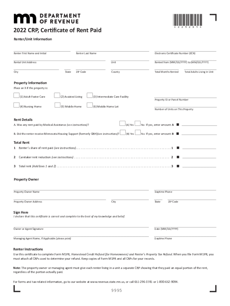 CRP Information for LandlordsMinnesota Department OfCRP Information for LandlordsMinnesota Department OfCRP Information for Land 2022-2025